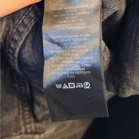 Free People Charcoal Grey Distressed Raw Hem Jeans - Picture 8 of 8